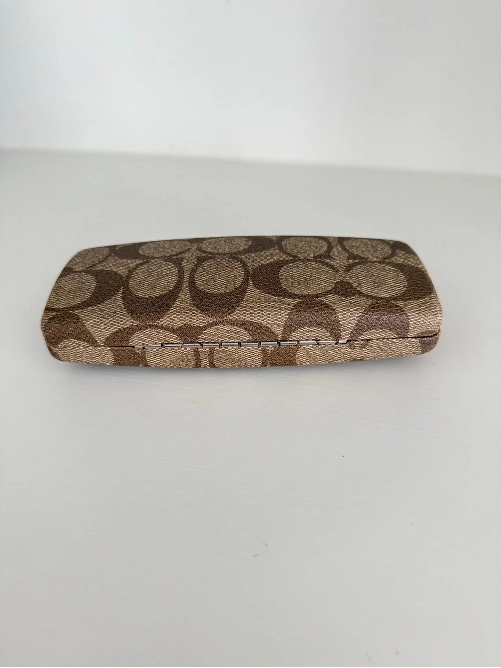 Coach Brown Signature Canvas Eyeglass Case
